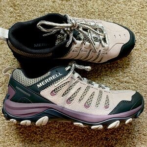 Merrell Crosslander 3 Hiking Shoes - Pink and Gray Size 7-Womens NEVER WORN